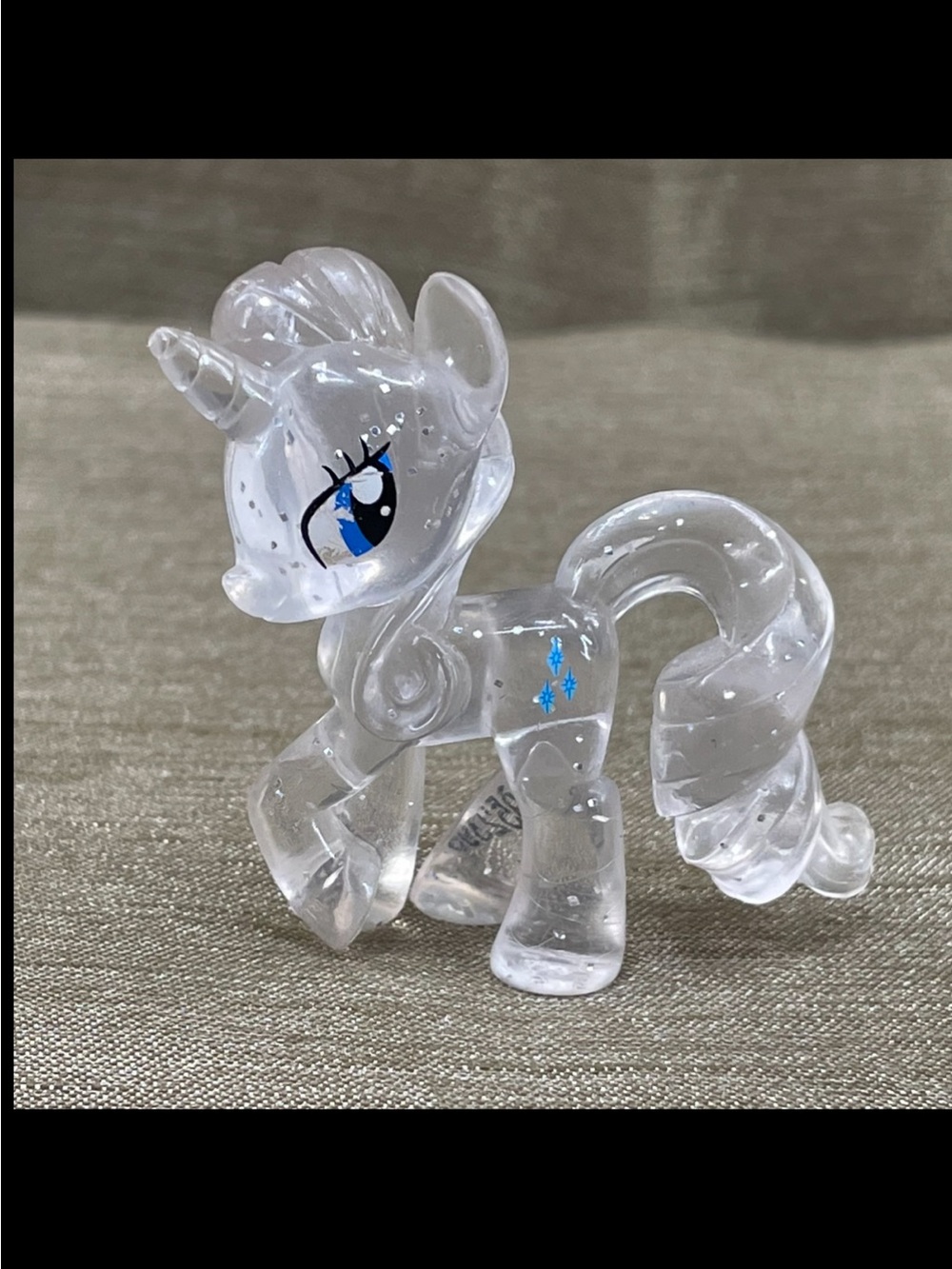 My Little Pony Blind Bag “TRANSLUCENT GLITTER RARITY” Mini FIM G4 Cake Topper